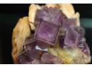 Fluorite violette et barytine - Berbes - Espagne
