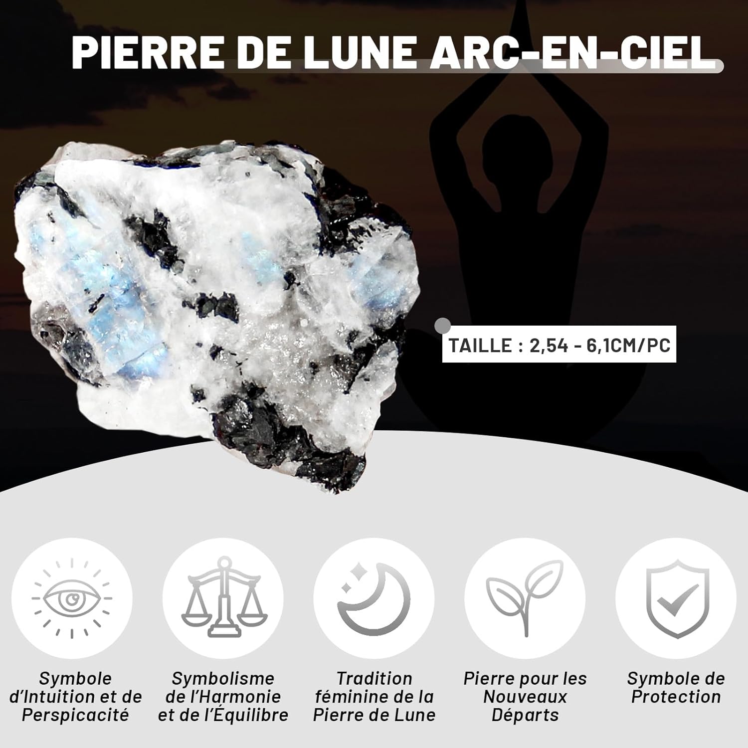 Pierre de lune sélectionnée par Oriane Vasseur
